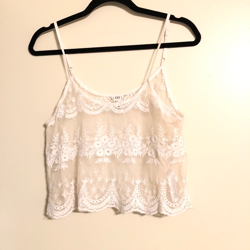 4/$25 Forever 21 lace crop top